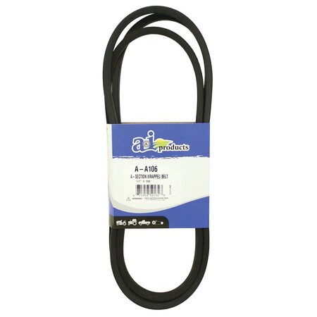 A & I Products Classical V-Belt  (1/2" X 108") 16" x5" x1.2" A-A106